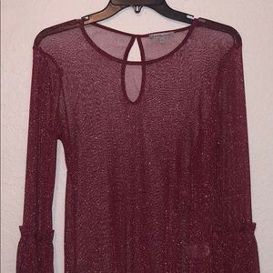 Maroon long sleeve shirt